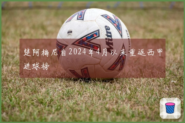 楚阿梅尼自2024年4月以来重返西甲进球榜