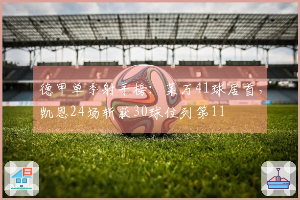 德甲单季射手榜：莱万41球居首，凯恩24场斩获30球位列第11